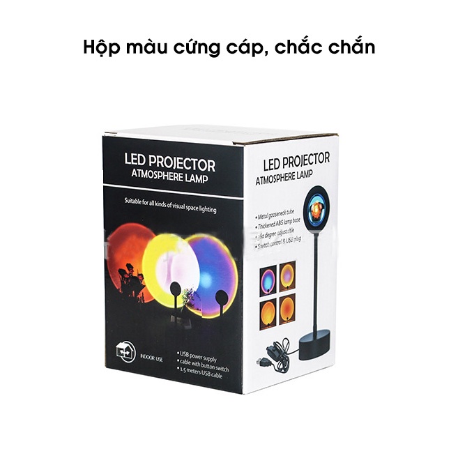 Đèn hoàng hôn BENZ Sunset 4in1 chụp hình sống ảo, quay video Tiktok 4màu/16màu cho hiệu ứng ánh sáng đẹp có remote