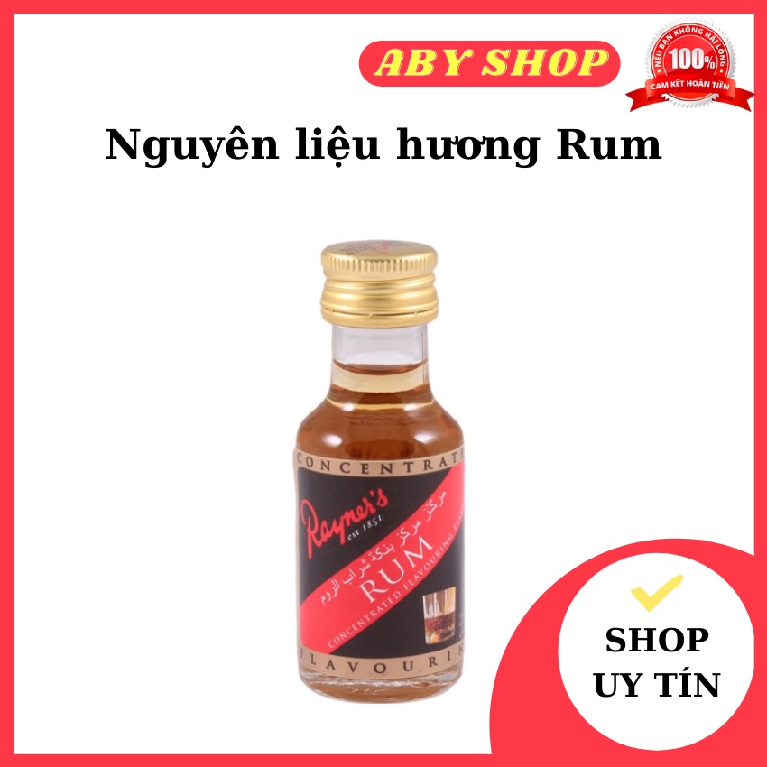 Tinh chất hương rum Rayner's ⚡ GIÁ TỐT NHẤT ⚡ tinh chất tạo vị kem béo ngậy làm tăng hương vị của bánh