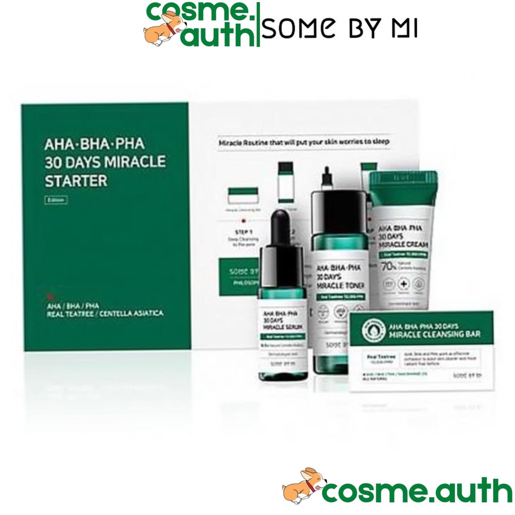 Bộ Sản Phẩm Some By Mi AHA-BHA-PHA 30 Days Miracle Starter 4 Sản Phẩm