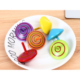 Sét 5 - 10 chiếc con cù con quay gỗ đồ chơi cho bé