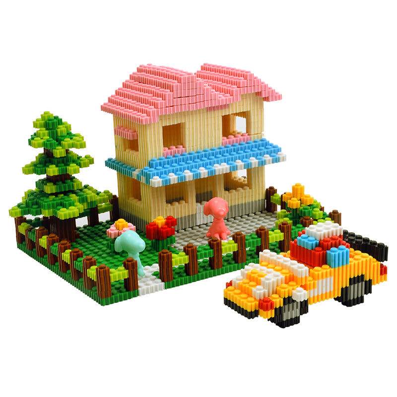 Bộ Đồ Chơi 500 Mảnh Khối Lắp Ráp Mô Hình 8mm