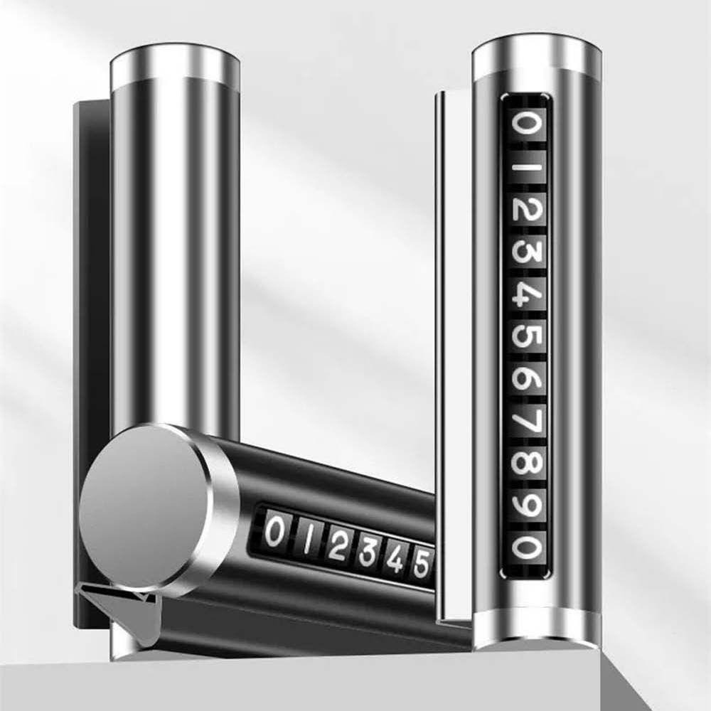 Thẻ Đỗ Xe Tạm Thời REBUY1 Bằng Nhôm Dạng Xoay Tiện Dụng Cho Xe Hơi