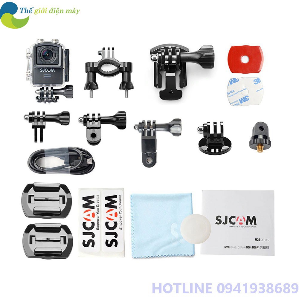 [ SALL OFF ] Camera hành trình, camera hành động ACTION CAMERA SJCAM M20 AIR - Bảo hành 12 tháng - Shop Thế Giới Điện Má