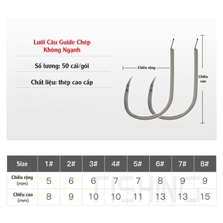 Lưỡi Câu Guide Chép Không Ngạnh