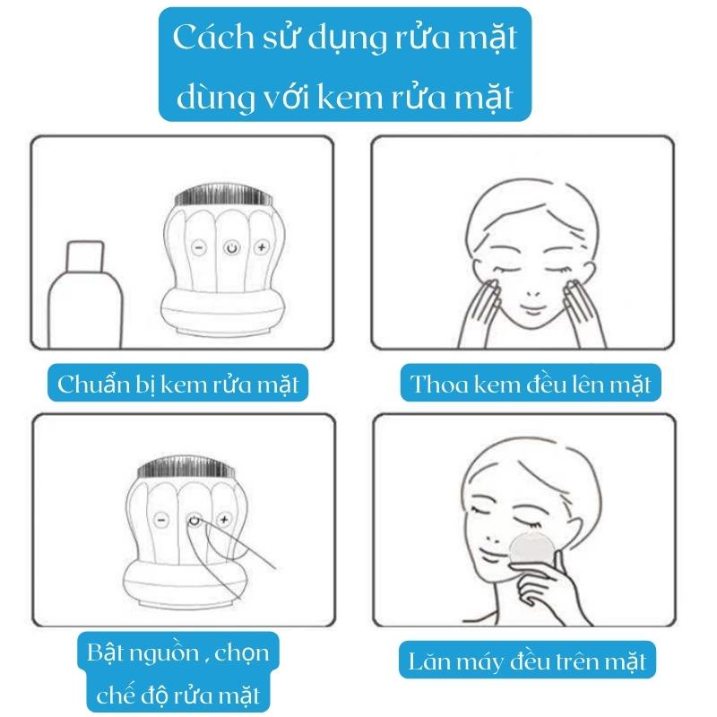 Máy Rửa Mặt Massage Nâng Cơ Mặt Bugu BG-CSD01 Làm Sạch Loại Bỏ Cặn Bẩn Sâu Trong Da - Hàng Chính Hãng