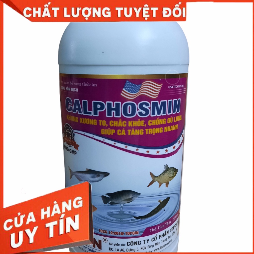 Calphosmin Khung Xương To, Chống Gù Lưng, Tăng Trọng Nhanh - Thuốc Thủy Sản Minh Tuệ