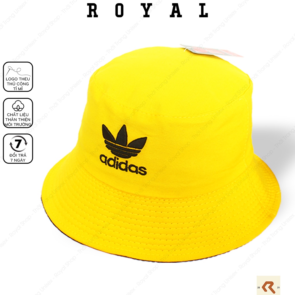 Mũ Bucket Nón Bucket Tai Bèo Nam Nữ 2 mặt Vải Kaki adidas Unisex - Royal Caps