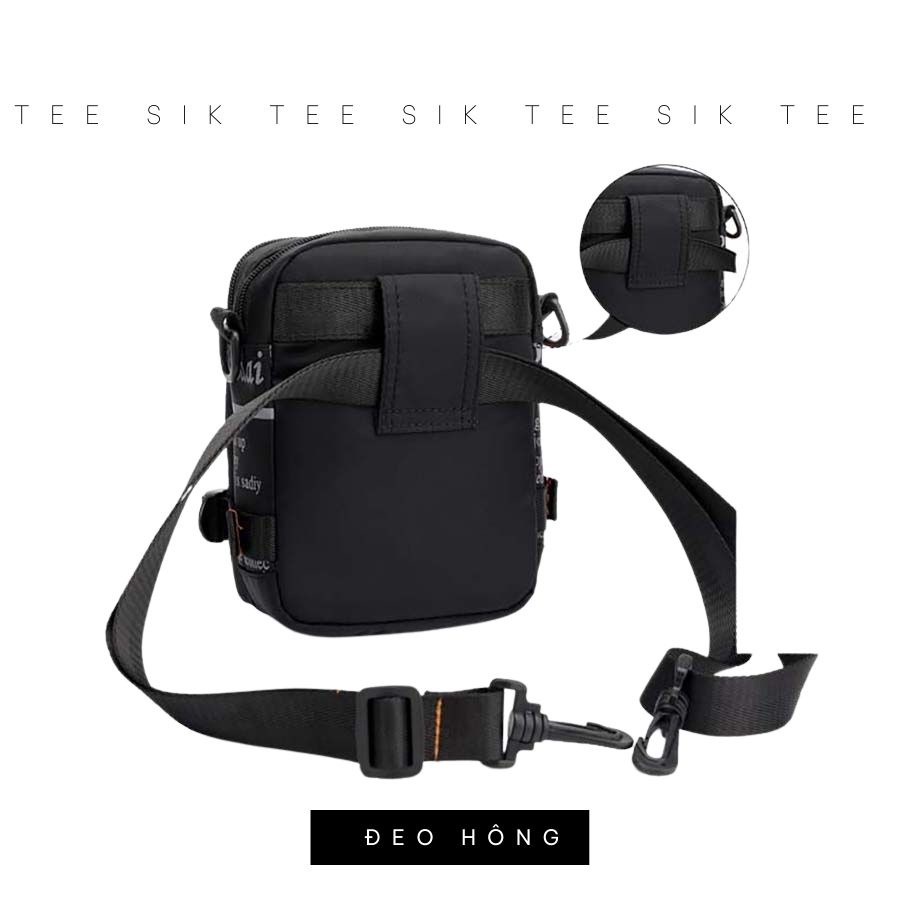 Túi đeo chéo đeo vai unisex mini TEE SIK túi đeo minibag nhỏ gọn chống thấm nước | TS01