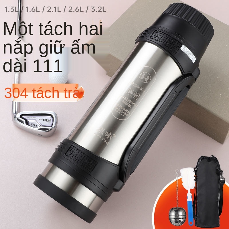 Bình giữ nhiệt inox 304 nam bình nước du lịch dung tích lớn bình bảo ôn ngoài trời công trường bình giữ nhiệt gia đình d