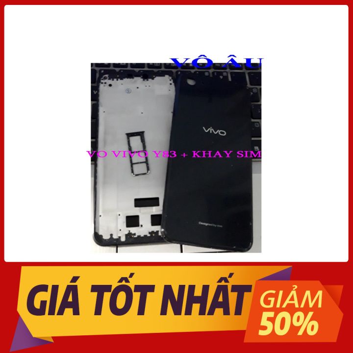 VỎ VIVO Y83 MÀU ĐEN + KHAY SIM