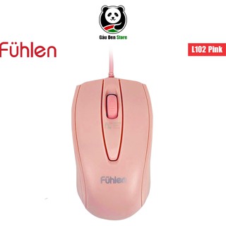 (Hàng Chính Hãng) Chuột Có Dây Fuhlen L102 Pink (Màu Hồng)