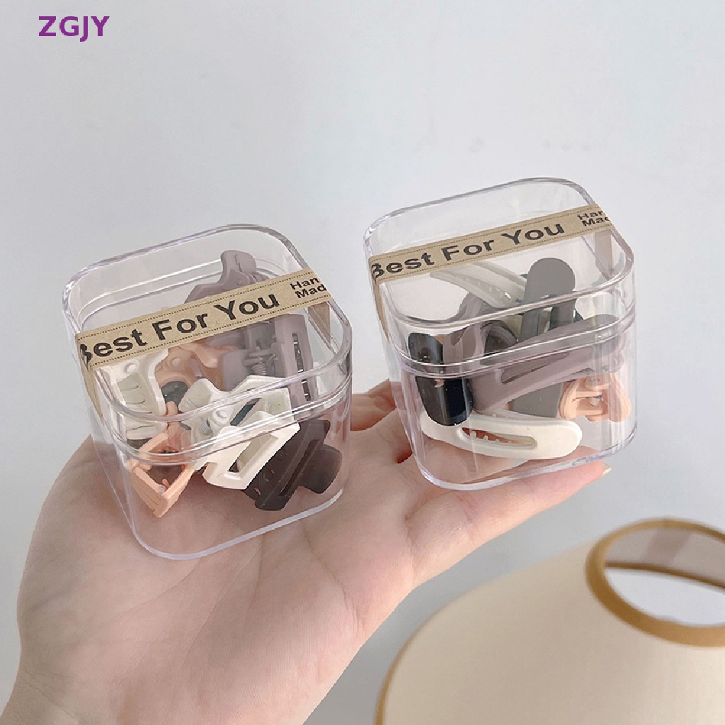Set 10 Kẹp Tóc Càng Cua Mini Bằng Nhựa Nhám Thời Trang Cho Bé Gái Mới