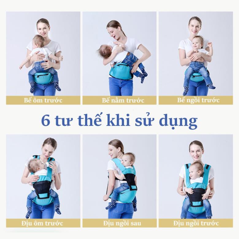 [Chính hãng, có hộp] Địu ngồi em bé trợ lực 6 tư thế Baby Lab từ 0 - 36 tháng tuổi Xịn