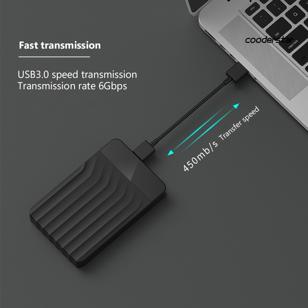 COOD-st USB 3.0 2.5inch SATA External Enclosure Silicone Protection Hard Drive Disk Box