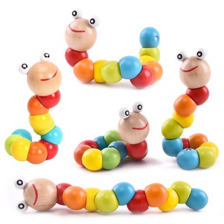 SÂU GỖ MONTESSORI - SÂU GỖ KÍCH THÍCH PHÁT TRIỂN CẦM NẮM CHO BÉ