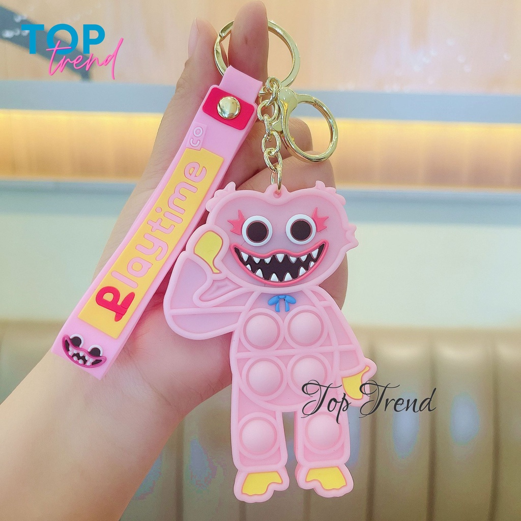 Huggy Wuggy móc khóa Pop it nhân vật game Poppy Playtime, đồ chơi cho bé - Top Trend