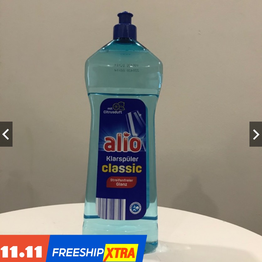 Nước làm bóng Alio  chai 1 lít chuyên dùng cho máy rửa bát