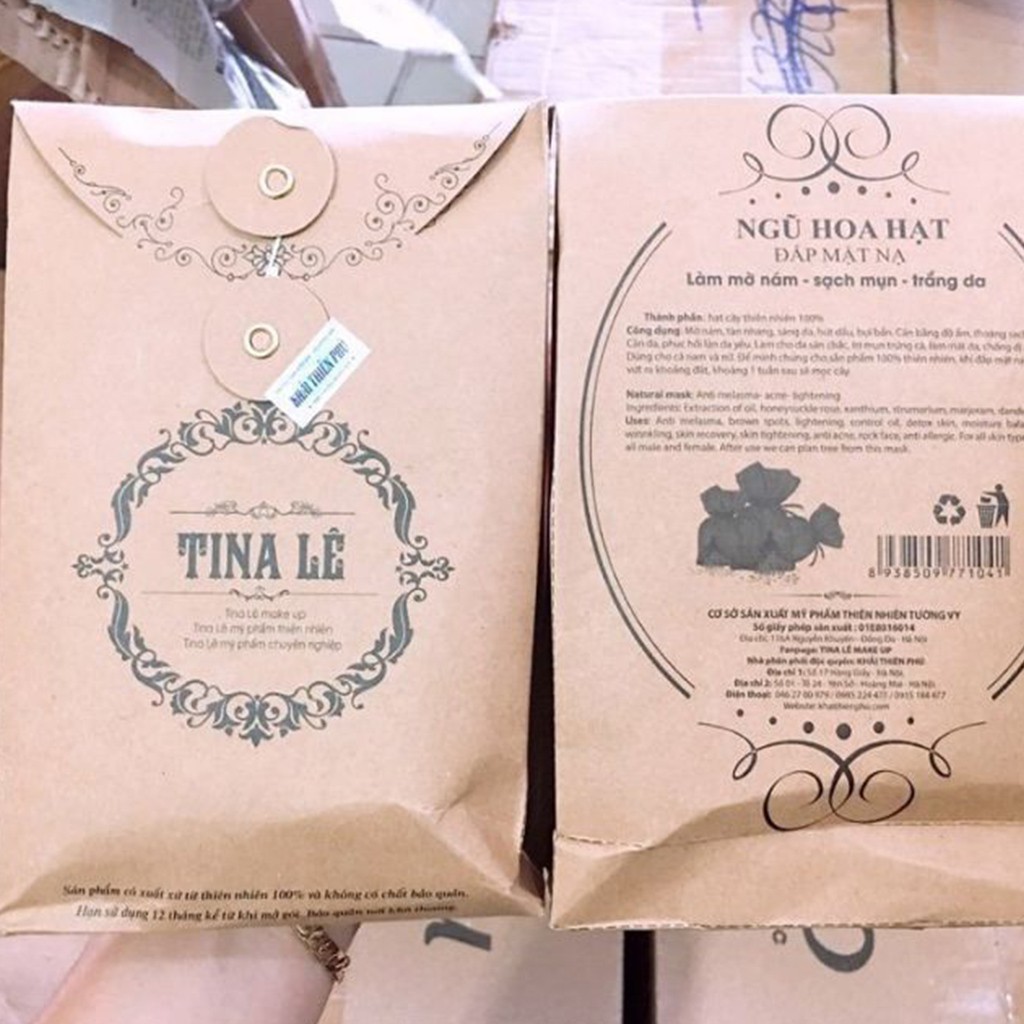 Mặt Nạ Ngũ Hoa Hạt Tina Lê 100gr