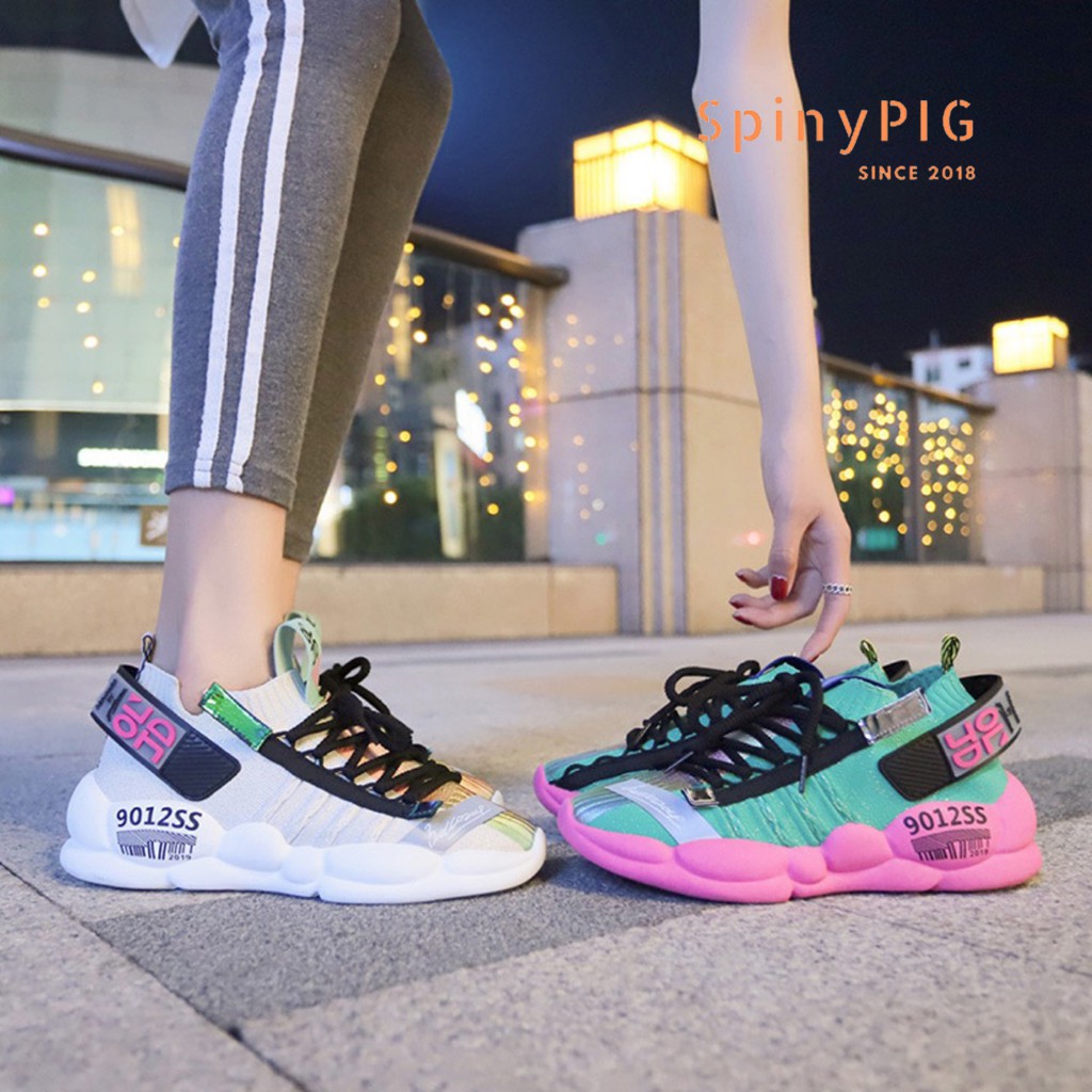 [FREESHIP-KÈM VIDEO] Giày thể thao Sneaker nữ kiểu dáng Hàn Quốc, đế mềm 4cm, tập gym, chạy bộ, đi học HOT TREND