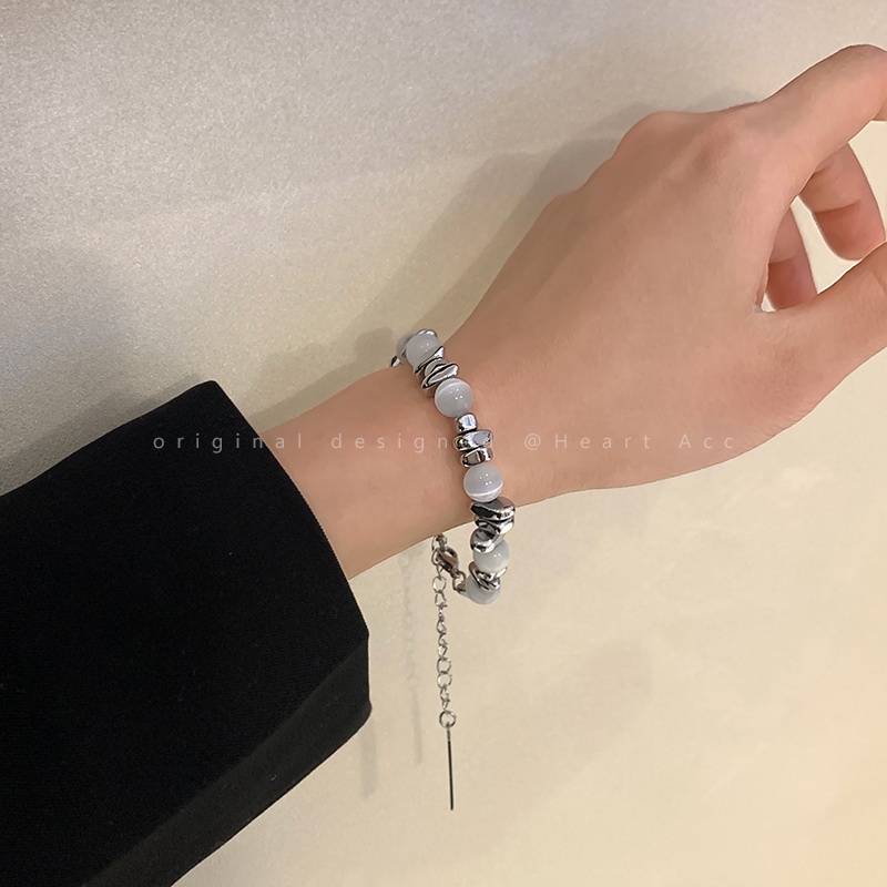 Vòng Tay Bằng Thép Không Gỉ Thiết Kế Đơn Giản Sang Trọng Thời Trang