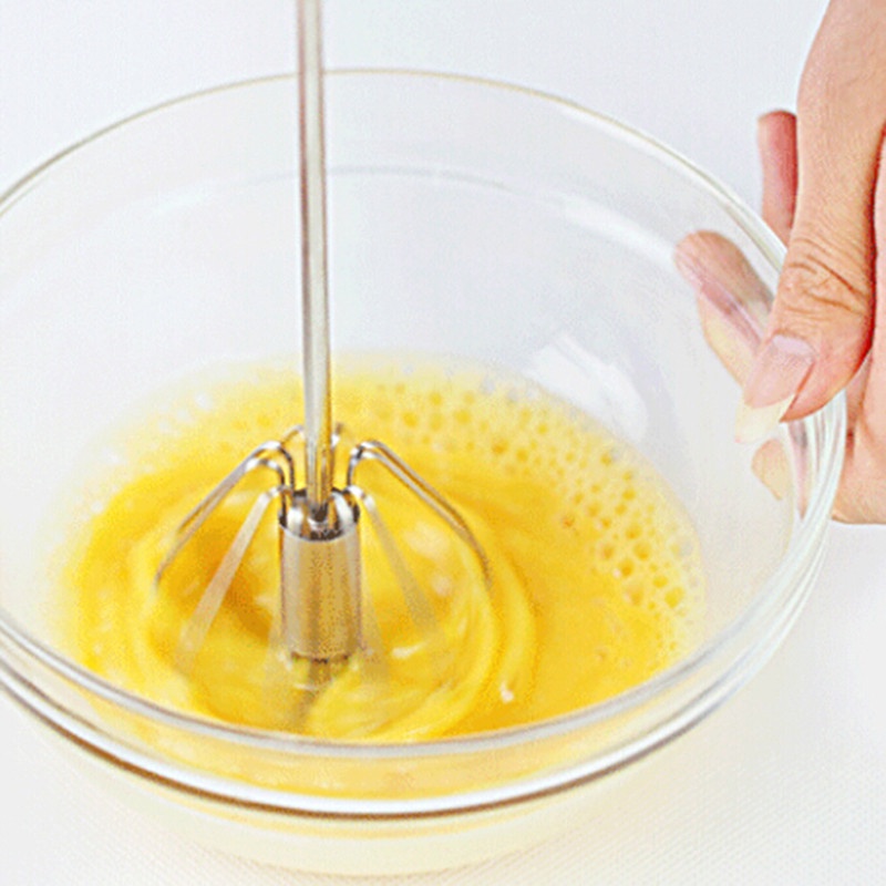 [takejoyfree 0527] Brief Foamer Rotate Hand Whisk Mixer Egg Beater Milk Cream Blender