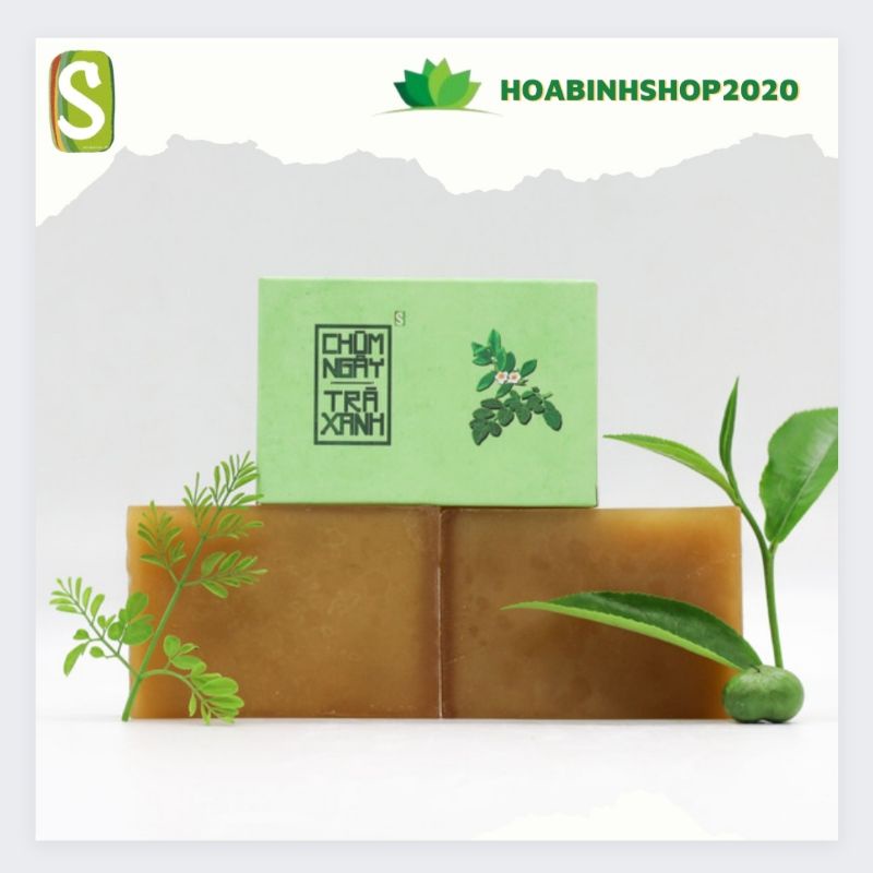 [CHÍNH HÃNG]  Xà Phòng - Xà Bông Sinh Dược Chùm Ngây Trà Xanh Tinh Chất Trầu Không HandMade 100gram
