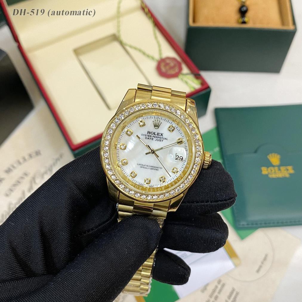 [Máy cơ] Đồng hồ nam Ro.colec mặt tròn máy cơ automatic dây kim loại sang trọng chống nước DH1519 - Shop953 | BigBuy360 - bigbuy360.vn