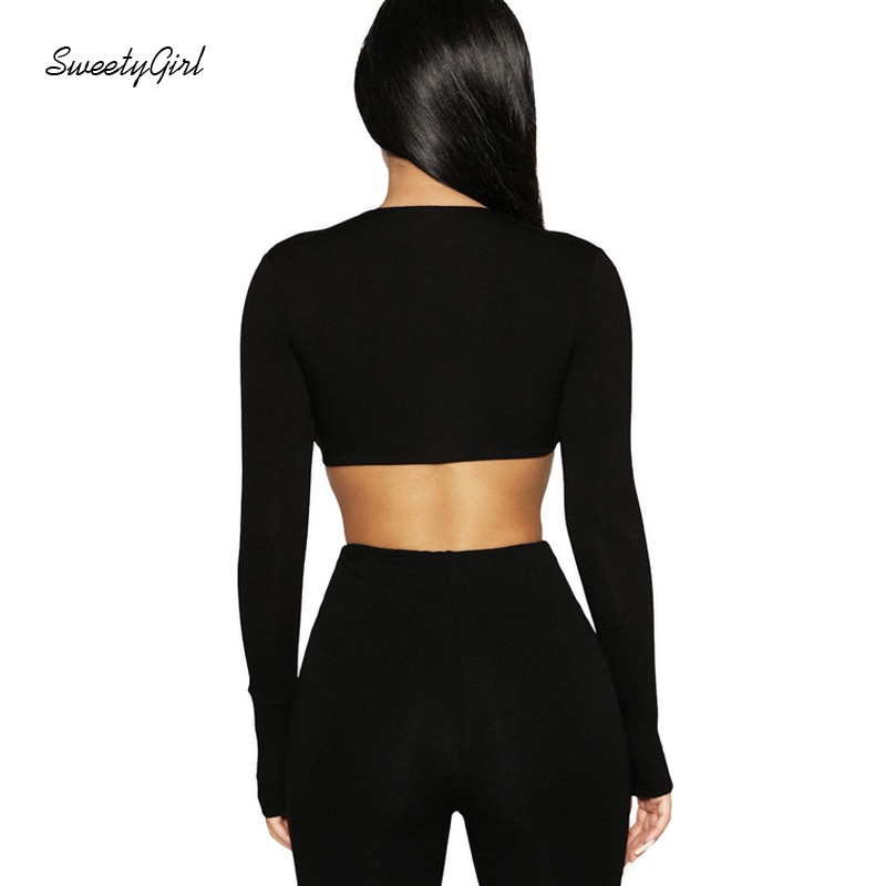 Bộ Áo Tay Dài Cổ Chữ V Thắt Nơ Phối Quần Lưng Cao Màu Trơn Thời Trang 2022 Cho Nữ