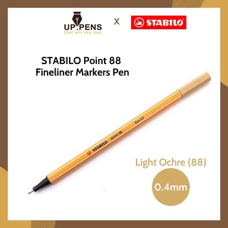 Bút line Stabilo Point 88 Fineliner Markers Pen - Màu vàng đất pastel (Light Ochre)