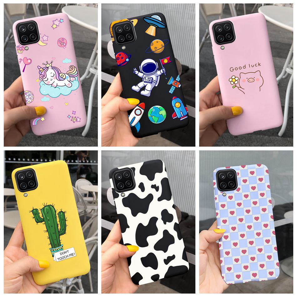 Ốp Điện Thoại TPU Dẻo Họa Tiết Hoạt Hình Màu Sắc Ngọt Ngào Xinh Xắn Cho Samsung Galaxy A12s A12 A127F A125F SamsungA12 12S SM-A127