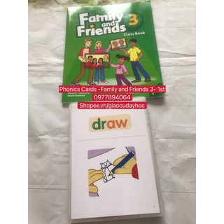 Thẻ Phonics -Family and Friends 3 -1st (ép plastics  bền đẹp )