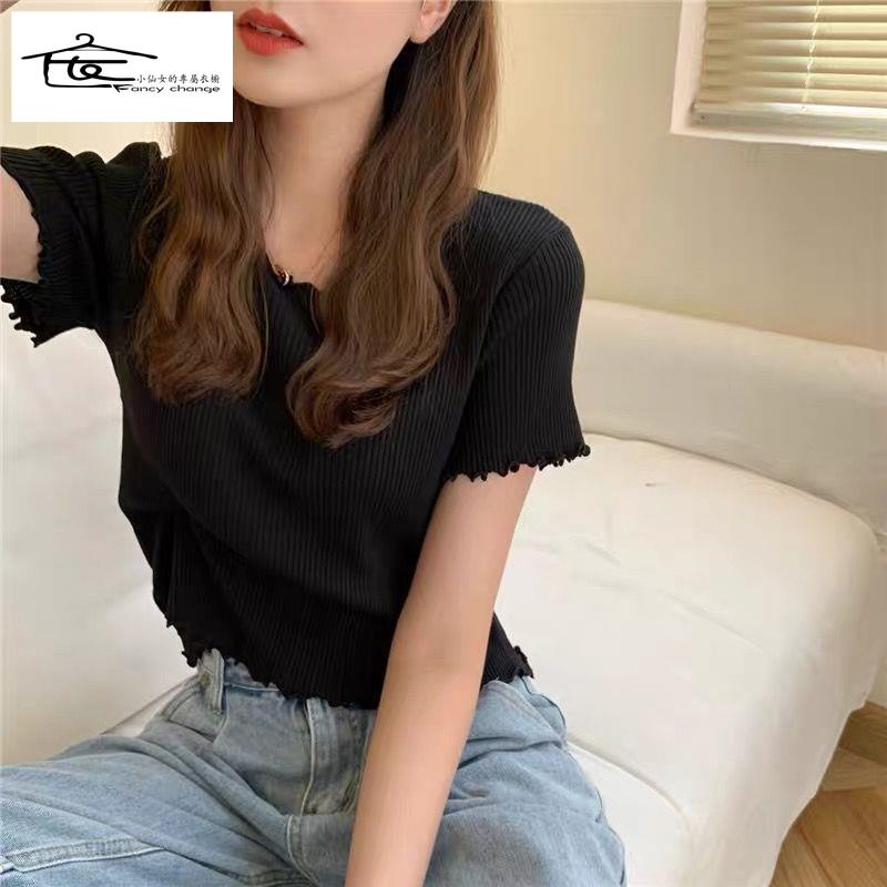 Áo Thun Tay Ngắn Dáng Ôm Thời Trang Mùa Hè Phong Cách Mới Dành Cho Nữ