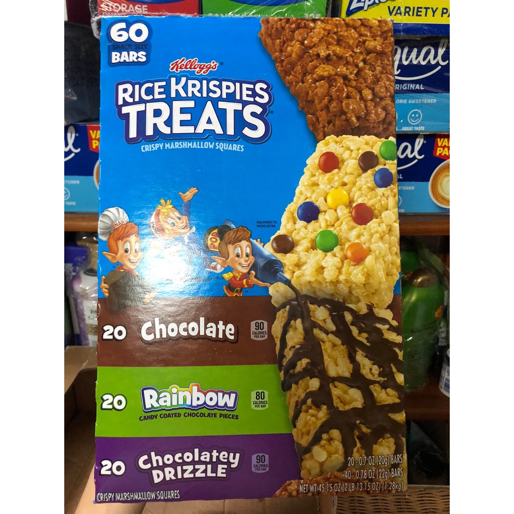 ￼Bánh Cốm Gạo Giòn Xốp Kellogg's Rice Krispies Treats - Mỹ (Gói bán lẻ)