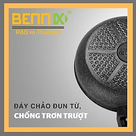 Chảo sâu lòng đáy từ, chảo xào vân đá chống dính Bennix BN-28X