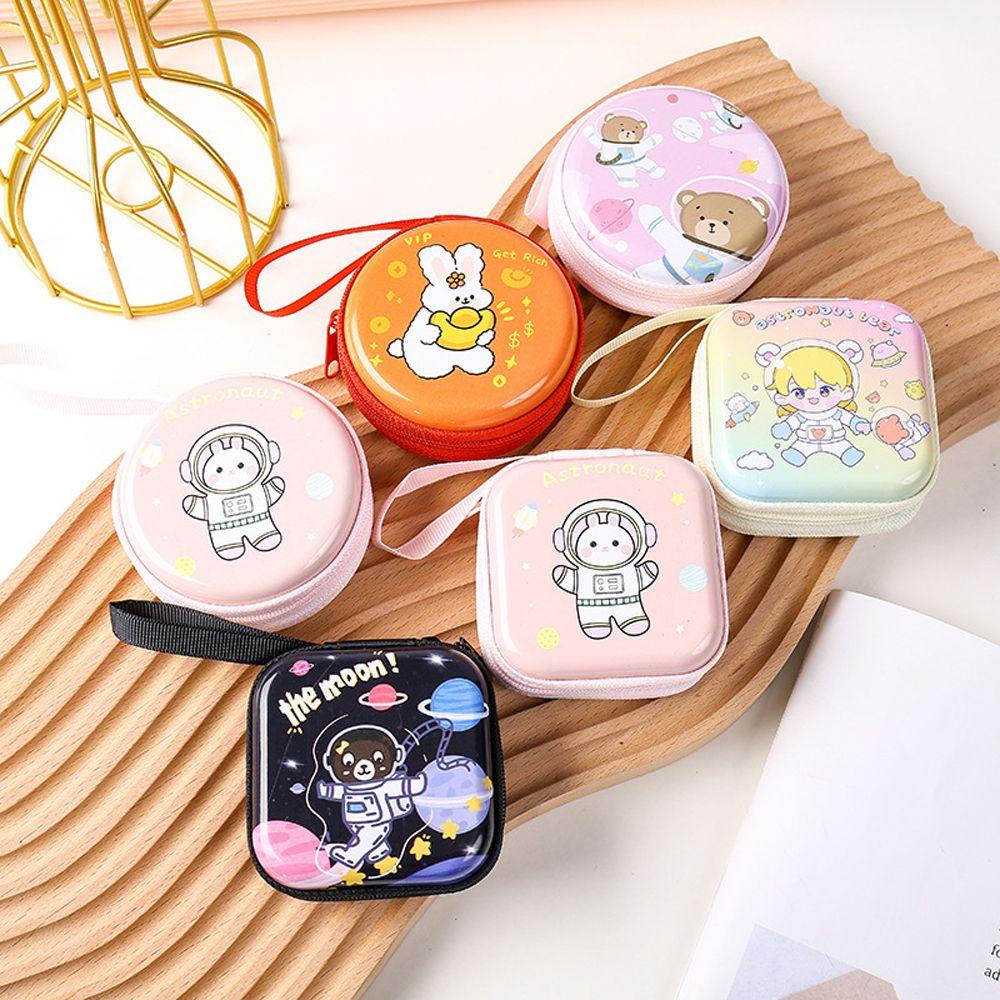 Ví Đựng Tiền Xu / Tai Nghe / Dây Cáp USB Hình Tròn / Thỏ Hoạt Hình Dễ Thương