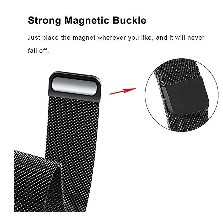 Dây đeo tháo nhanh chóng vừa vặn bằng thép không gỉ Milanese dành cho Garmin Fenix 5 5X 5s 6 6X 6S 935 945 Instinct