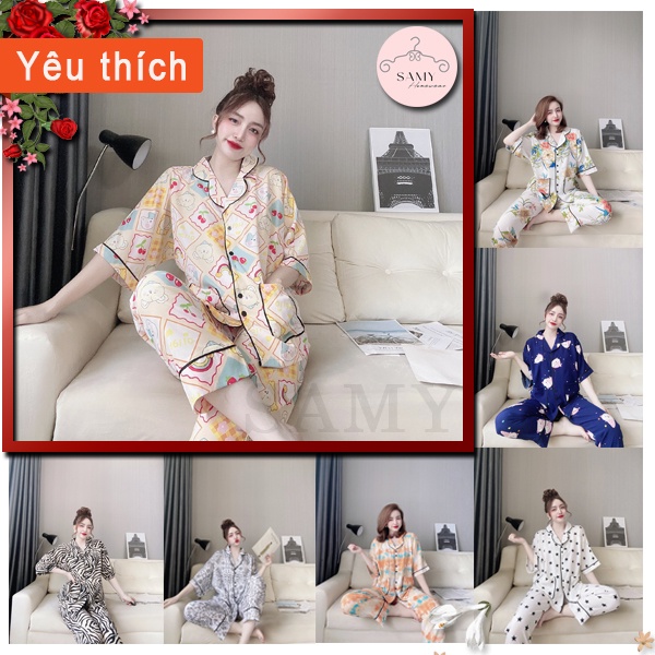 Đồ bộ nữ thiết kế Pijama dài chất liệu lụa mango cánh dơi cao cấp freesize từ 40 - 58kg đẹp giá rẻ | BigBuy360 - bigbuy360.vn