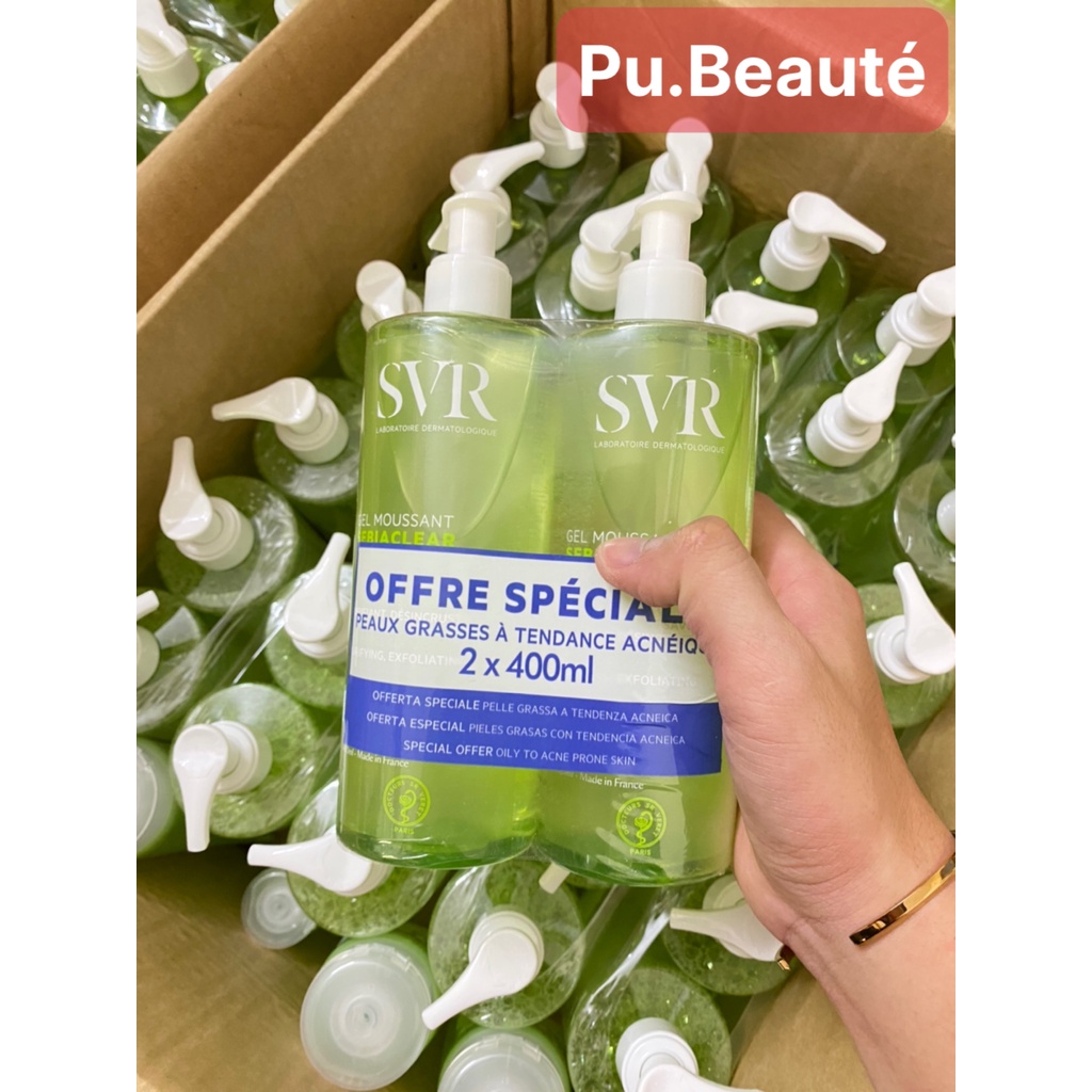 Gel Rửa Mặt SVR Sebiaclear Gel Moussant 400ml Mẫu Mới