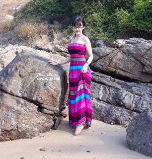 Đầm maxi cúp ngực ( đầm ống) sale hàng