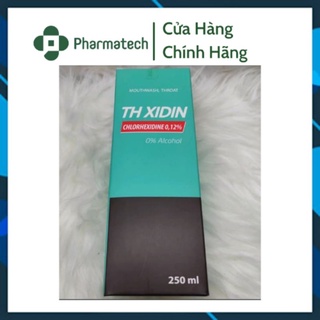 Nước súc miệng họng th xidin chai 250ml - pharmatech pharmacy