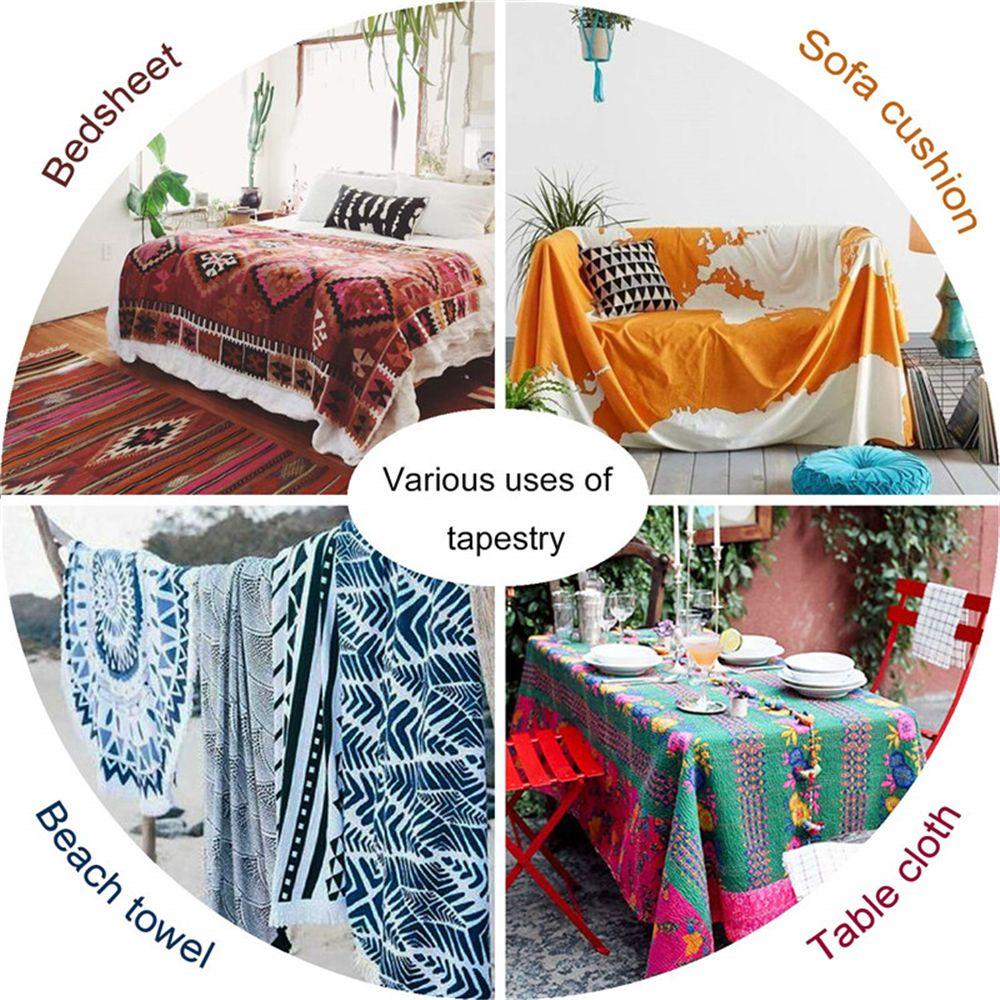 Thảm Treo Tường Phong Cách Hippie Độc Đáo Trang Trí Nhà Cửa