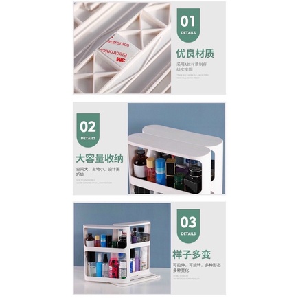 Kệ đa năng xoay kéo thu gọn mở rộng tiện ích.
