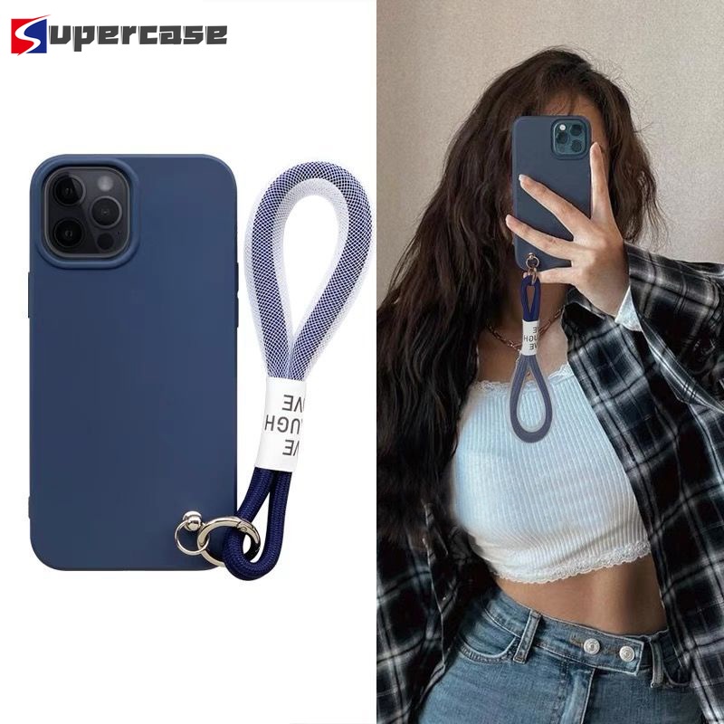 Ốp Điện Thoại Tpu Mềm Chống Mất Có Dây Đeo Cho Samsung Galaxy S21 S20 S10 S9 S8 Plus Ultra Lite Fe S10E S21 + S20 + S10 + S9 + S8 +