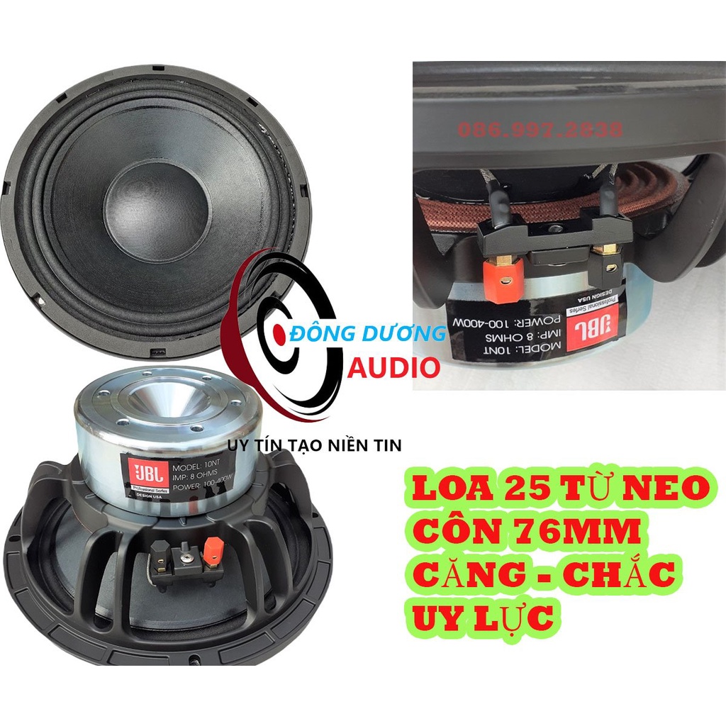 GIÁ 1 CHIẾC - CỦ LOA NEO 25 J.B.L TỪ 120 CÔN 76 - GÂN 2 XẾP - NẶNG 4.5KG - LOA BASS 25 NEO