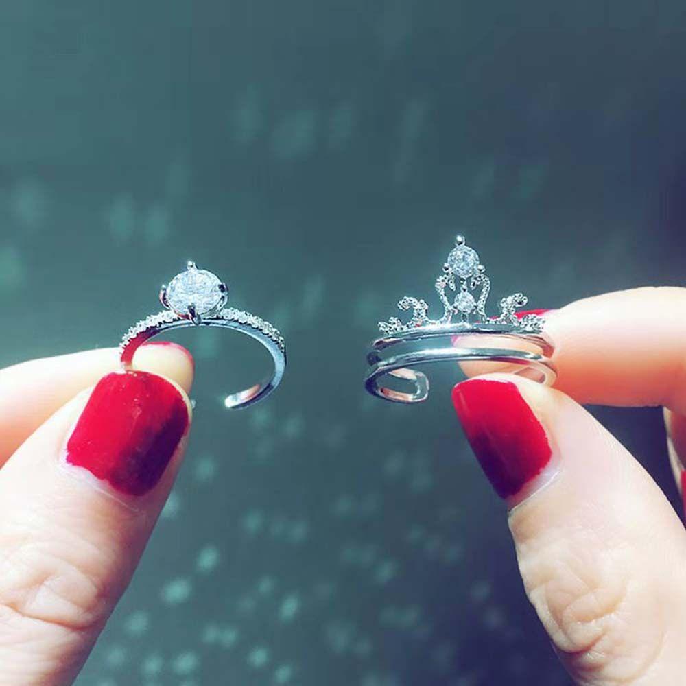 Nhẫn Hở HìNh Vương MiệN 2 Trong 1 ThờI Trang