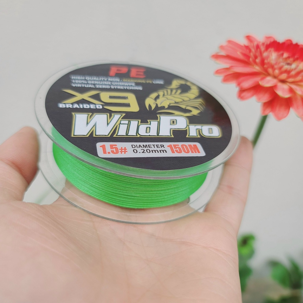 Dây dù câu cá PE Lure X9 WildPro dài 150m