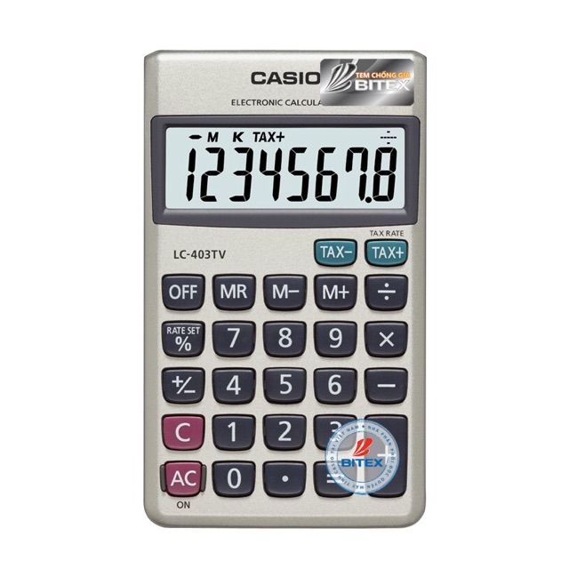 Máy tính Casio bỏ túi mini LC-403TV