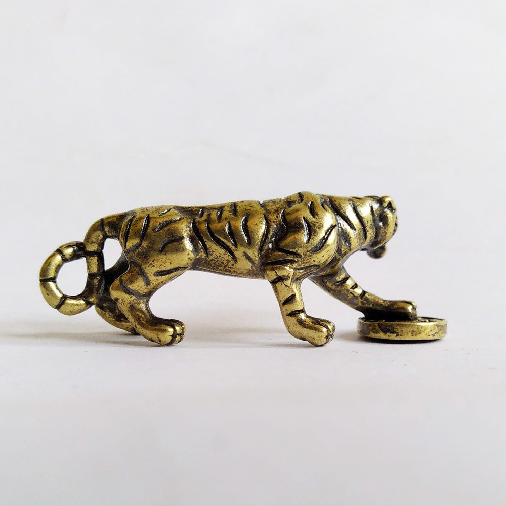 Hổ mini bằng đồng giá rẻ làm phụ kiện tiểu cảnh, phụ kiện bàn trà, trang trí bonsai, làm móc khóa | BigBuy360 - bigbuy360.vn