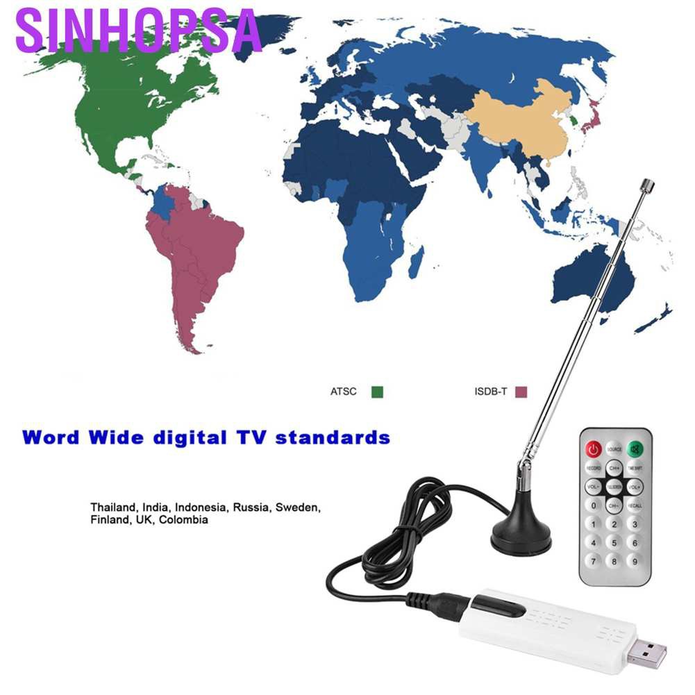 Bộ Thu Sóng Truyền Hình Kỹ Thuật Số Sinhopsa Usb 2.0 Dvb-T2 Dvb-T Dvb-C + Fm Dab Sdr Dành Cho Máy Tính