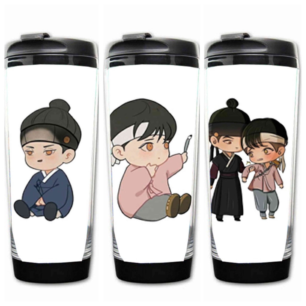 Bình nhựa đựng nước in hình Dạ ký boylove anime chibi xinh xắn